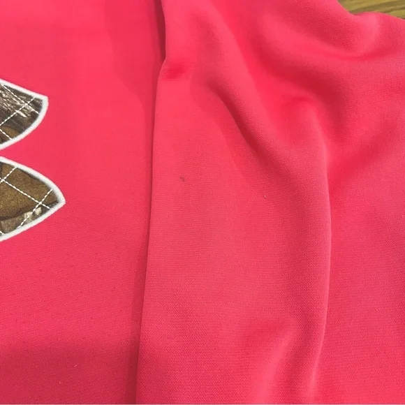 Under Armour Womens Pink and Green Long Sleeve Hoodie Size XL - Picture 5 of 5